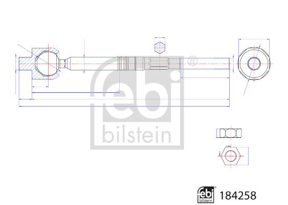FEBI BILSTEIN Aksijalni zglob, spona upravljača