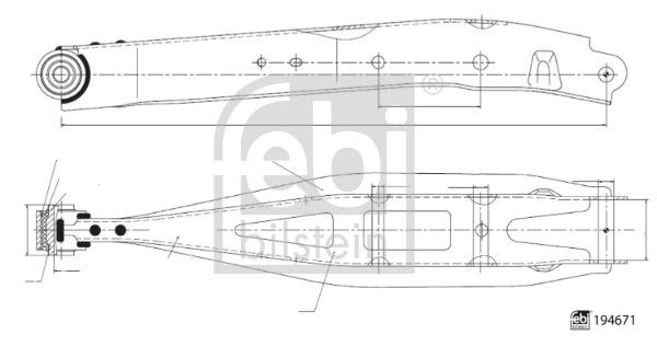 Febi Šipka/dijagonalna šipka, stabilizator