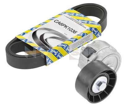 SNR Komplet klinastih orebrenih remena