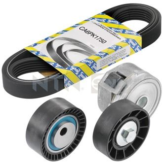 SNR Komplet klinastih orebrenih remena