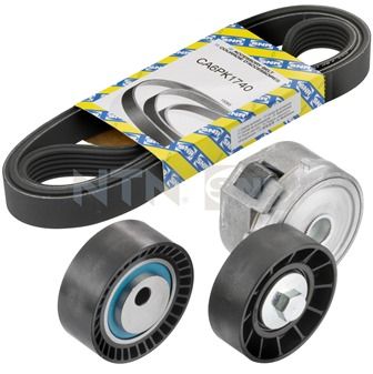 SNR Komplet klinastih orebrenih remena