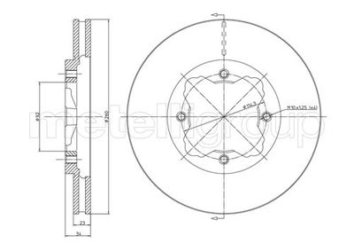 METELLI Kočioni disk