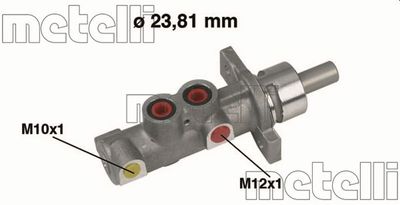 METELLI Glavni kočioni cilindar