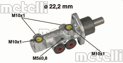 METELLI Glavni kočioni cilindar