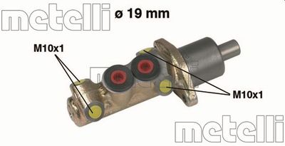 METELLI Glavni kočioni cilindar