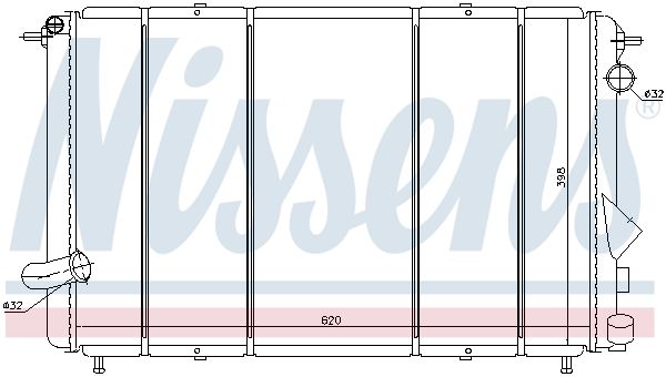 NISSENS Hladnjak, hlađenje motora