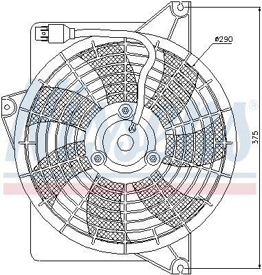 NISSENS Ventilator, hlađenje motora