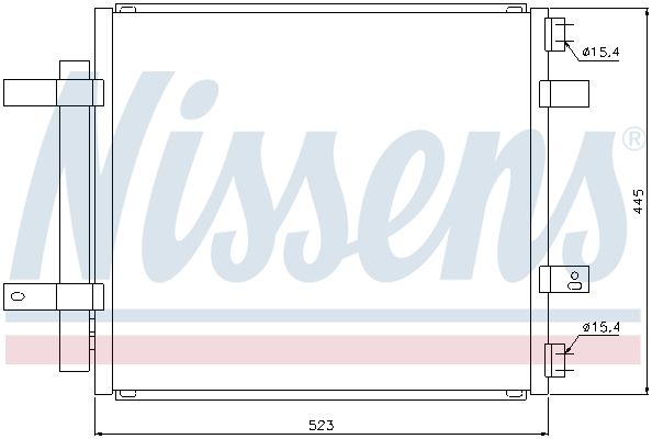 NISSENS Kondenzator, klima-uređaj