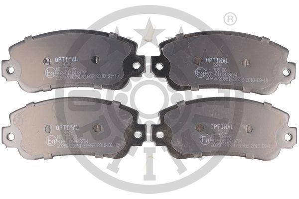 OPTIMAL Komplet kočionih obloga, disk-kočnica