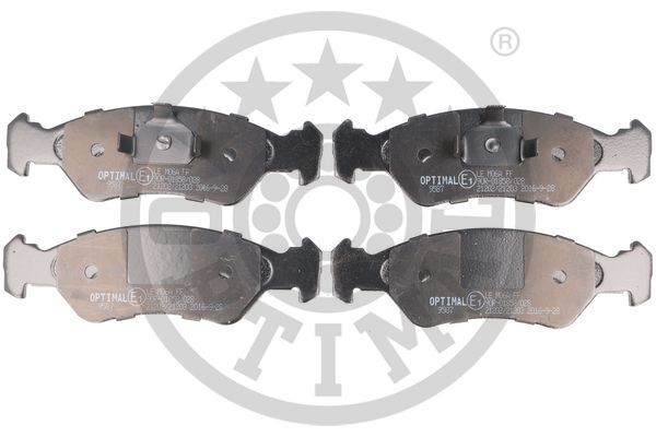 OPTIMAL Komplet kočionih obloga, disk-kočnica