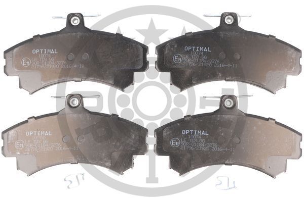 OPTIMAL Komplet kočionih obloga, disk-kočnica