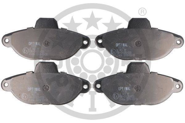 OPTIMAL Komplet kočionih obloga, disk-kočnica