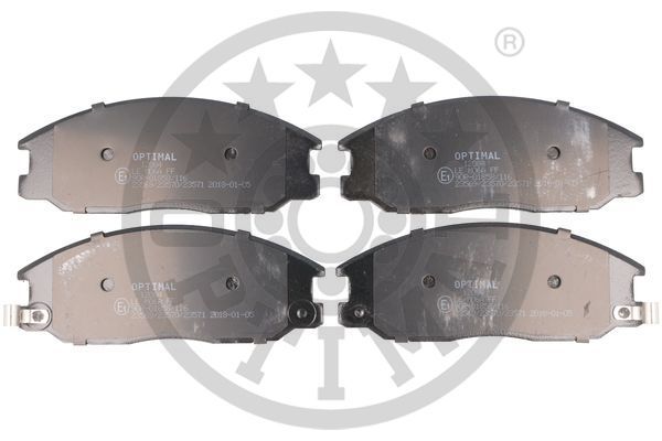 OPTIMAL Komplet kočionih obloga, disk-kočnica