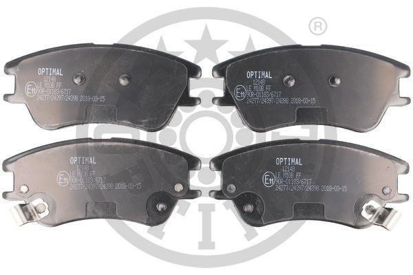 OPTIMAL Komplet kočionih obloga, disk-kočnica