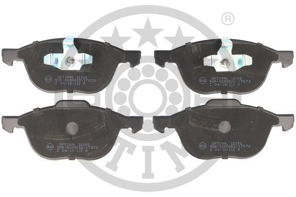 OPTIMAL Komplet kočionih obloga, disk-kočnica