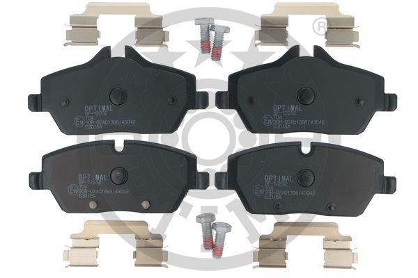 OPTIMAL Komplet kočionih obloga, disk-kočnica