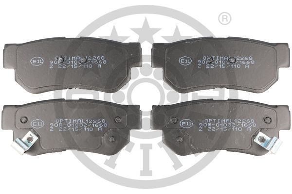 OPTIMAL Komplet kočionih obloga, disk-kočnica