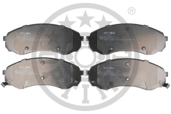 OPTIMAL Komplet kočionih obloga, disk-kočnica