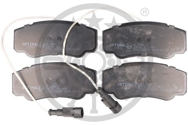 OPTIMAL Komplet kočionih obloga, disk-kočnica