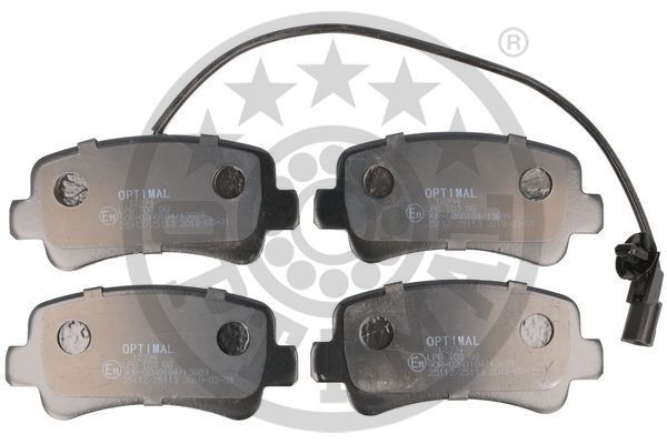 OPTIMAL Komplet kočionih obloga, disk-kočnica