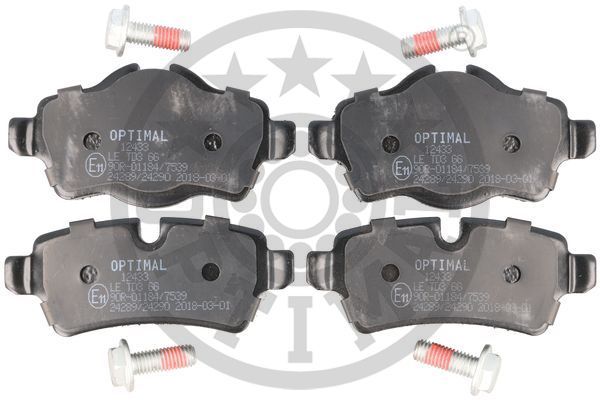 OPTIMAL Komplet kočionih obloga, disk-kočnica