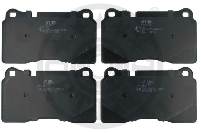 OPTIMAL Komplet kočionih obloga, disk-kočnica