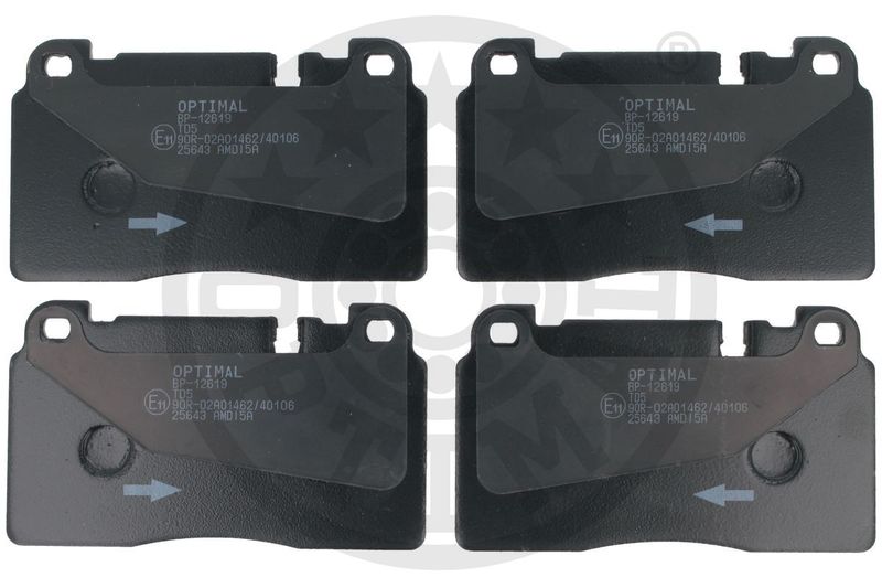 OPTIMAL Komplet kočionih obloga, disk-kočnica