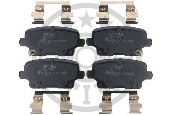 OPTIMAL Komplet kočnih obloga, disk kočnica