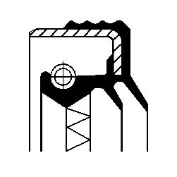 CORTECO Brtveni prsten vratila, diferencijal