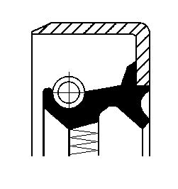 CORTECO Brtveni prsten vratila, diferencijal