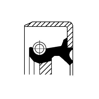 CORTECO Brtveni prsten vratila, diferencijal