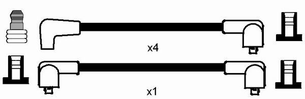 RC-AT405  NGK Komplet vodova paljenja