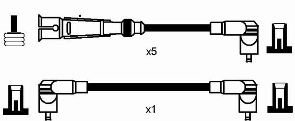 RC-AD211  NGK Komplet vodova paljenja