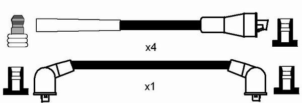 RC-FD824  NGK Komplet vodova paljenja