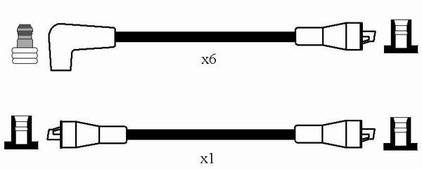 RC-JG1205  NGK Komplet vodova paljenja
