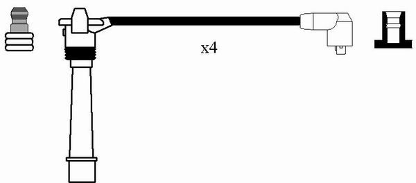 RC-FT632  NGK Komplet vodova paljenja