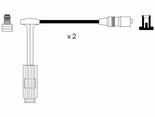 RC-MB222  NGK Komplet vodova paljenja