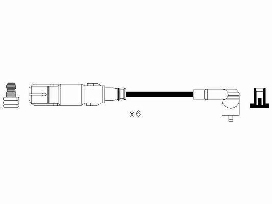 RC-MB225  NGK Komplet vodova paljenja
