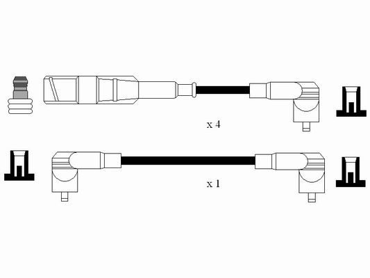 RC-VW227  NGK Komplet vodova paljenja