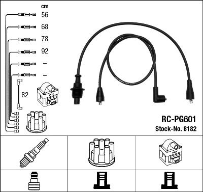RC-PG601  NGK Komplet vodova paljenja