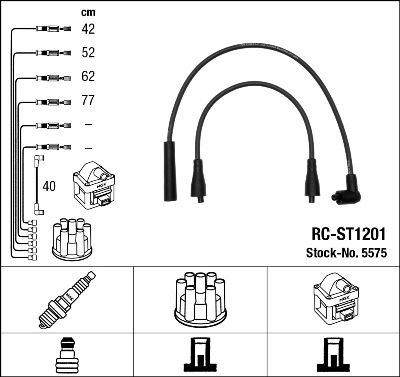 RC-ST1201  NGK Komplet vodova paljenja