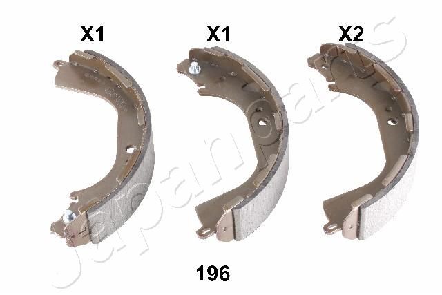 JapanParts Komplet kočionih papuča