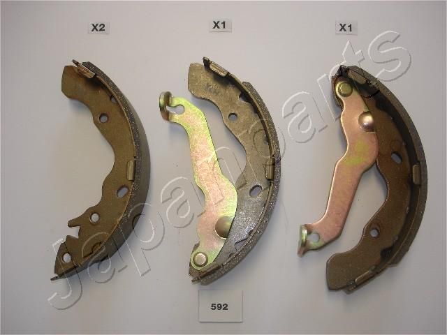 JapanParts Komplet kočionih papuča