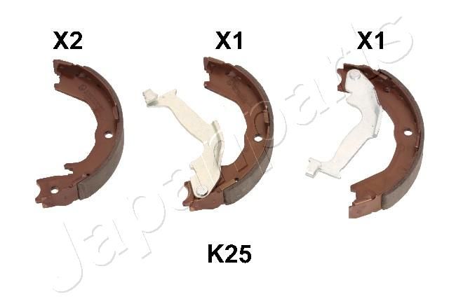 JapanParts Komplet kočionih papuča, parkirna kočnica