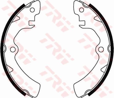 TRW Komplet kočionih papuča