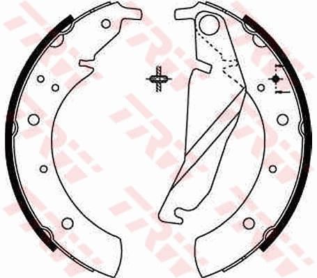 TRW Komplet kočionih papuča