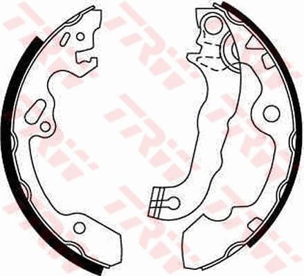 TRW Komplet kočionih papuča