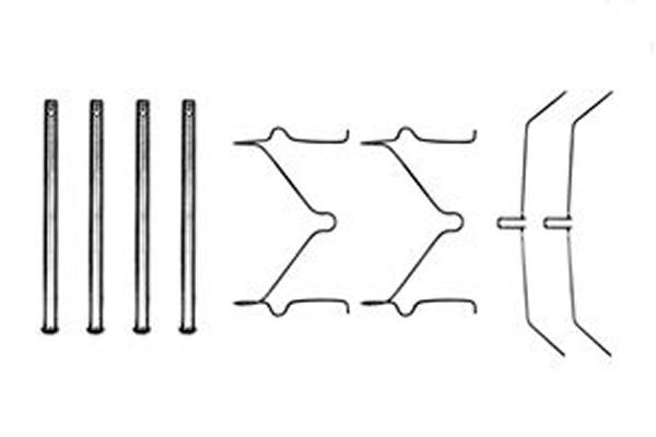 TRW Komplet dodatne opreme, obloga disk-kočnice