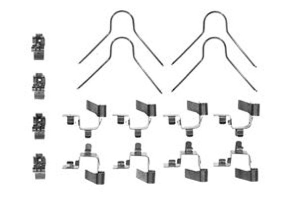 TRW Komplet dodatne opreme, obloga disk-kočnice