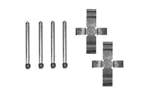 TRW Komplet dodatne opreme, obloga disk-kočnice